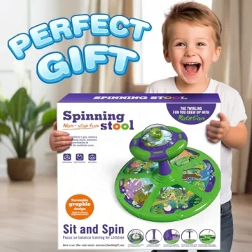 Dinosaur Sit and Spin Toy with Music for Boys