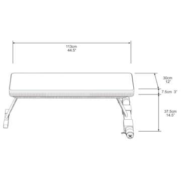 MAXPRO Fitness Foldable Bench | Total Weight-Bearing Capacity Of 750lbs | Enhanced Stability & Comfort Workout Equipment | MAXPRO SmartConnect Cable Home Gym Sold Separately