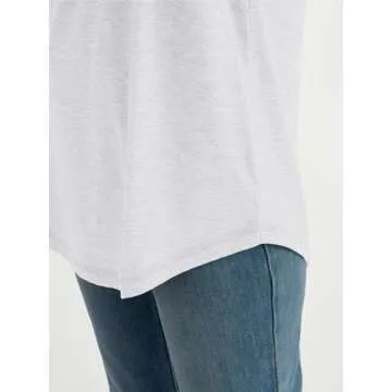 AUTOMET Womens Tunic Tops Long Sleeve Shirts Casual Basic Oversized T Shirt Crewneck Loose Fit Flowy Drop Shoulder Fall Fashion Clothes 2025 Trendy Outfits White XL