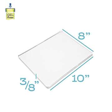 Gel Press Monoprinting Print Plate - 8” X 10” Gel Plate - Printmaking Supplies - Reusable Gel Pr...