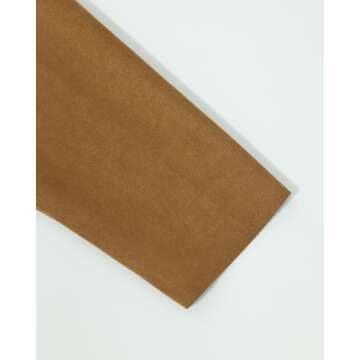 Kedera Womens Faux Suede Jackets With Pearls Fall Fashion 2024 Outfits Open Front Cropped Biker Bomber Coat Outwear