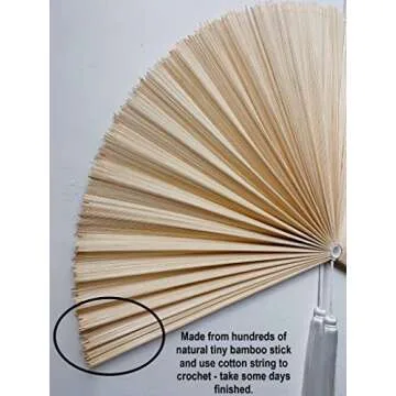 ChumDecor Fan Wall Decor,Japanese Wall Fan Decor,Large Bamboo Fan Wall Art For Boho Hanging Headboar...