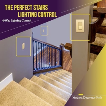 Upgrade Your Space with ENERLITES 4-Way Paddle Light Switch