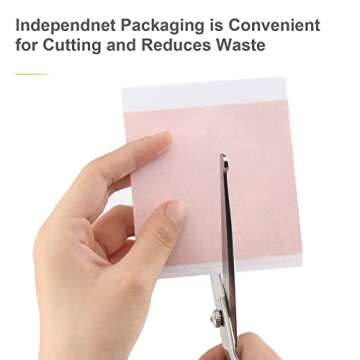 200pcs BUBIMON Imitation Rose Silver Gold Leaf Sheets Gold Foils Sheets Nail Foil for Paint, Resin, ...