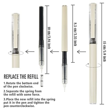 BAYTORY 5Pcs Aesthetic Gel Pens and Highlighter Set