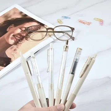 BAYTORY 5Pcs Aesthetic Gel Pens and Highlighter Set