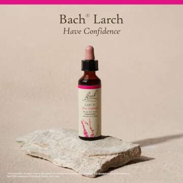 Bach Original Flower Remedies, Larch for Confidence, Natural Homeopathic Flower Essence, Holistic Wellness and Stress Relief, Vegan, 20mL Dropper