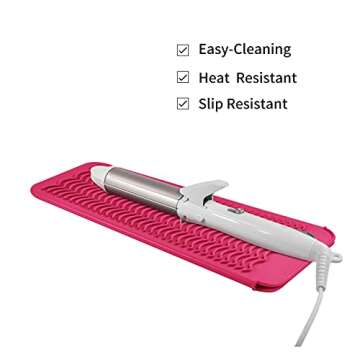EIOKIT Silicone Heat Resistant Mat Pouch for Styling Tools