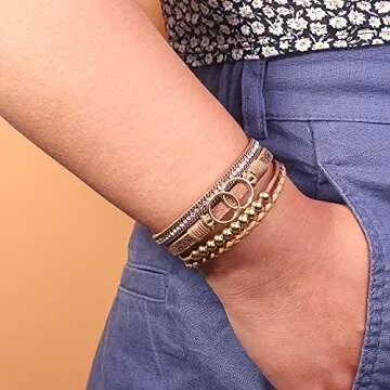 Elegant Boho Leather Cuff Bracelets for Women