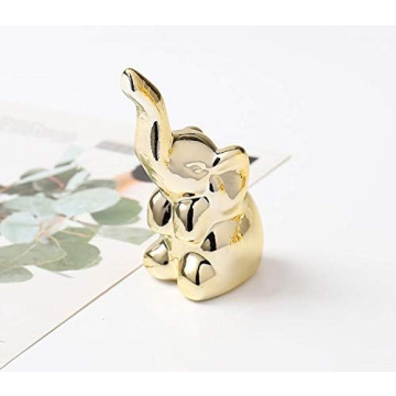 Ardax Ceramic Animal Figurine - Charming Gold Home Decor