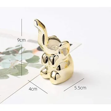 Ardax Ceramic Animal Figurine - Charming Gold Home Decor