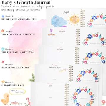 Vienrose Baby Memory Book for Milestones and Memories