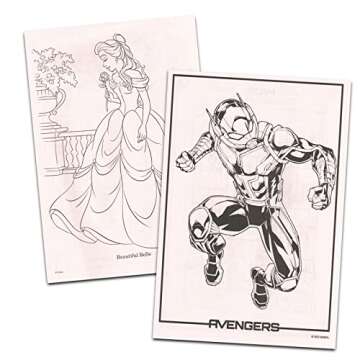 Beach Kids 24 Bulk Coloring Books for Ages 4-8 - Assorted Licensed Activity Boys, Girls | Bundle Includes Full-Size Books, Crayons, Stickers, Games, Puzzles, More (No Duplicates)