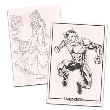 Beach Kids 24 Bulk Coloring Books for Ages 4-8 - Assorted Licensed Activity Boys, Girls | Bundle Includes Full-Size Books, Crayons, Stickers, Games, Puzzles, More (No Duplicates)