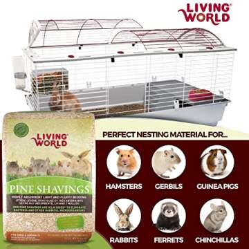 Living World Pine Shavings, 4-Cubic Feet