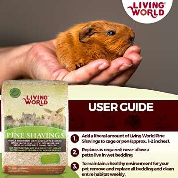 Living World Pine Shavings, 4-Cubic Feet