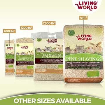 Living World Pine Shavings, 4-Cubic Feet