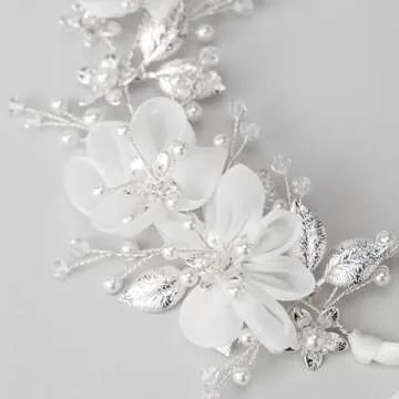 SWEETV Flower Girl Headpiece, Elegant Wedding Accessory