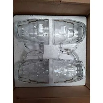 Dimple Stein Beer Mug - 20 OZ (4 Pack)