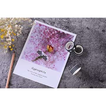 27 Rolls Washi Tape Set, DIY Gift Wrapping Scrapbooking and Craft, Sticky Adhesive Paper Masking Tape Decorative Sticker with Lovely Printed Patterns and Long-Lasting Colors