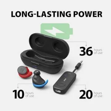 Avantree Sky Ace - Wireless Earbuds with Airplane Adapter for Flight, Plug n Play, Noise Canceling Bluetooth Headphones Compatible with iPhone, Andriod, MacBook, Laptop, AptX Adaptive for Travel