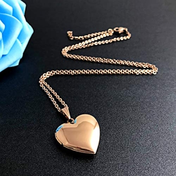 YOUFENG Love Heart Locket Necklace - A Sentimental Gift