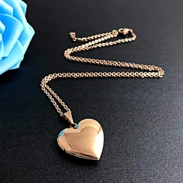 YOUFENG Love Heart Locket Necklace - A Sentimental Gift