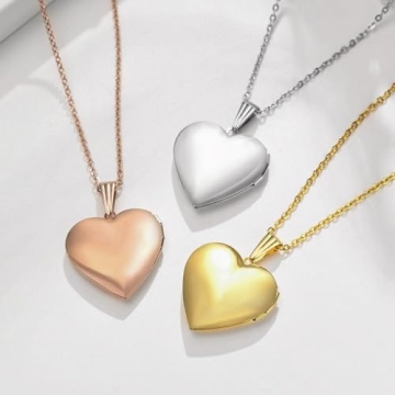 YOUFENG Love Heart Locket Necklace - A Sentimental Gift