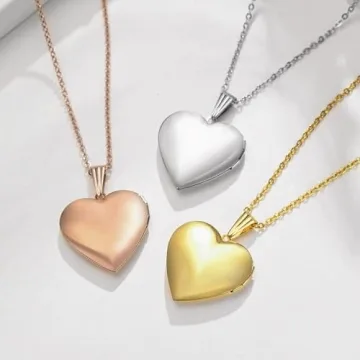 YOUFENG Love Heart Locket Necklace - A Sentimental Gift