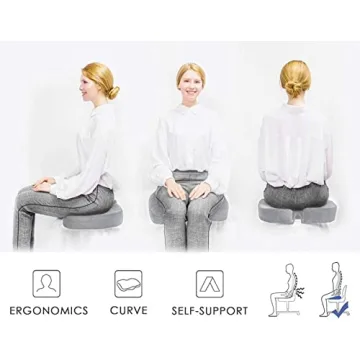 CYLEN Gel Enhanced Memory Foam Seat Cushion for Comfort