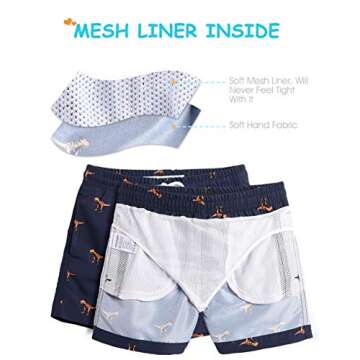 MaaMgic Boys Swim Trunks - Fun & Stylish Bathing Suits