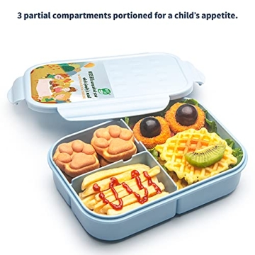 MISS BIG Bento Box for Kids, Leakproof Lunch Box