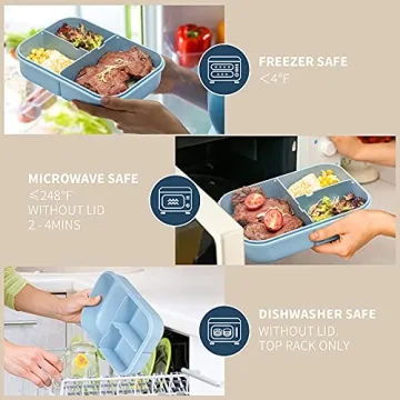 MISS BIG Bento Box for Kids, Leakproof Lunch Box
