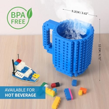 Lumsburry Coffee Mug with Building Blocks for Kids