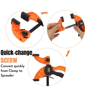 Mr. Pen Bar Clamps 6" - Lightweight Quick Grip for Woodworking