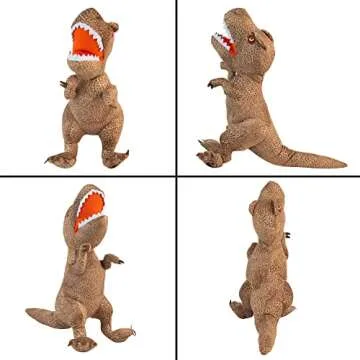 Jurassic World Dominion Rexy T-Rex Bedding Super Soft Plush Cuddle Pillow Buddy, One Size, By Franco Kids