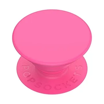 Vibrant Neon Pink PopSocket for Phones and Cases