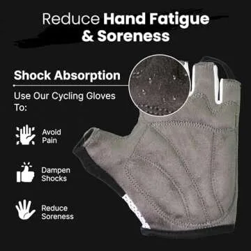 LuxoBike Cycling Gloves for Men and Women - Padded & Breathable