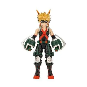 Total Anime Katsuki Bakugo - 6.5-Inch Figure with Swappable Faceplates, Alternate Hands, and Energy Effects
