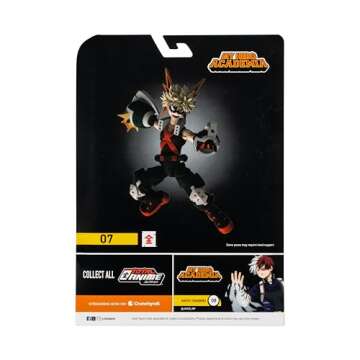 Total Anime Katsuki Bakugo - 6.5-Inch Figure with Swappable Faceplates, Alternate Hands, and Energy Effects