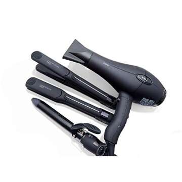 Ion Magnesium Flat Iron 1 Inch, Optimal Heat, Ceramic Tourmaline, Patented Korean Magnesium Technology