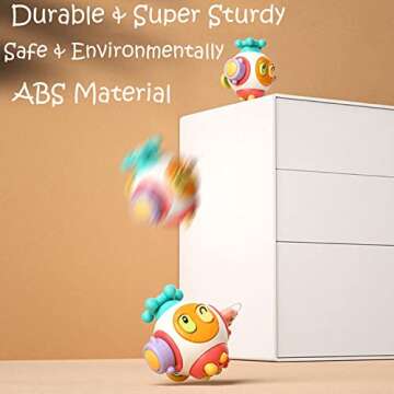 Playcasually 7 8 9 10 12 18 Month Old Baby Toys, Learning Car Activities Sensory Busy Fidget Cube Board Travel Toy for Toddlers 1-3 Educational Montessori Toys for 1 2 Year Old