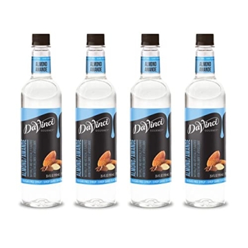 DaVinci Gourmet Sugar-Free Almond Syrup - 4 Pack, 25.4 oz Bottles