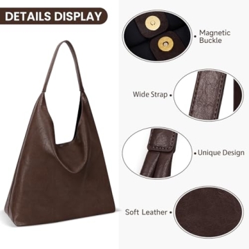 Juoxeepy Faux Leather Tote Bag for Women - Chic & Practical