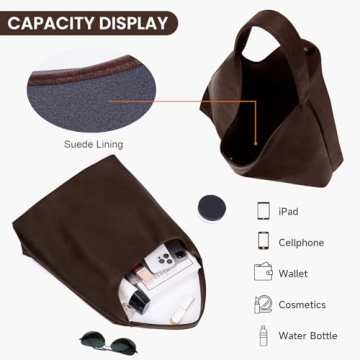 Juoxeepy Faux Leather Tote Bag for Women - Chic & Practical