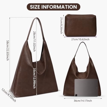Juoxeepy Faux Leather Tote Bag for Women - Chic & Practical