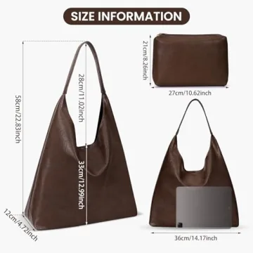 Juoxeepy Faux Leather Tote Bag for Women - Chic & Practical
