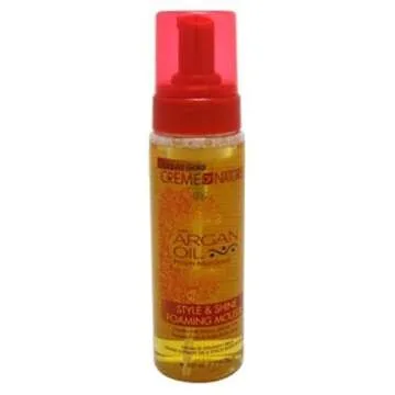 Creme Of Nature Argan Oil Style & Shine Foam Mousse 7 Ounce (207ml) (Pack of 2)
