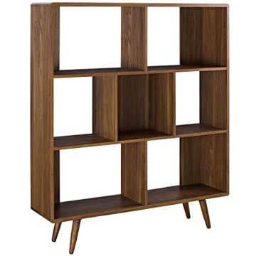 Beautiful Walnut 7 Tier Bookcase for Modern Homes