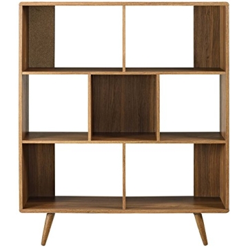 Beautiful Walnut 7 Tier Bookcase for Modern Homes